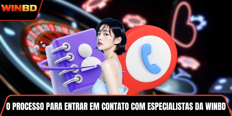 O processo para entrar em contato com especialistas da WINBD