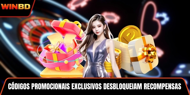Códigos promocionais exclusivos desbloqueiam recompensas especiais na WINBD