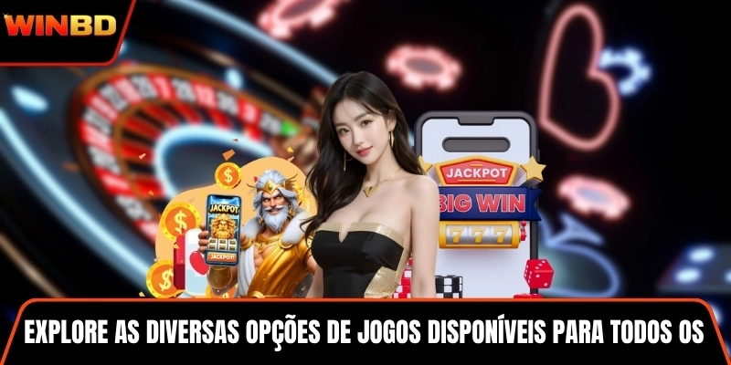 Explore as diversas opções de jogos disponíveis para todos os membros